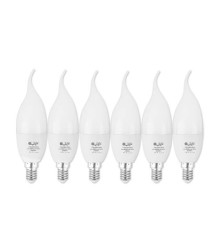 پکیج 6 عددی لامپ ال ای دی اشکی 7 وات افراتاب