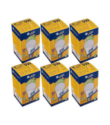 پکیج 6 عددی لامپ ال ای دی حبابی 9 وات افراتاب