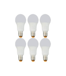 پک 6 عددی لامپ LED حبابی نمانور A55+7W