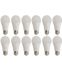 پک 12 عددی لامپ LED حبابی نمانور A60_A65+9W