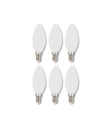 پک 6 عددی لامپ LED فیلامنتی شمعی مات نمانور 4W