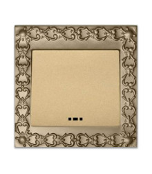 کلید  آسیا الکتریک مدل الماس لوکس بژ