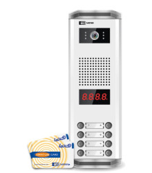 پنل دربازکن تصویری کارتی 8 واحدی تکنما مدل K24-RFID