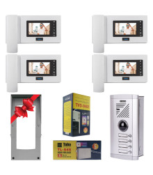 پکیج کامل آیفون تصویری 4 واحدی تابا TVD-1035M