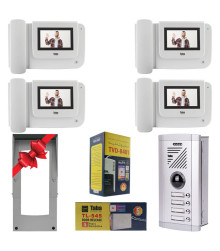 پکیج کامل آیفون تصویری 4 واحدی تابا TVD-1043i