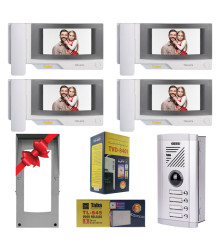 پکیج کامل آیفون تصویری 4 واحدی تابا TVD-3070