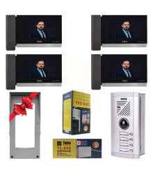 پکیج کامل آیفون تصویری 4 واحدی تابا TVD-1070PRO