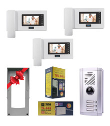 پکیج کامل آیفون تصویری 3 واحدی تابا TVD-1035M