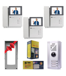 پکیج کامل آیفون تصویری 3 واحدی تابا TVD-1040M