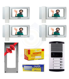 پکیج کامل آیفون تصویری 4 واحدی الکتروپیک 996 سفید