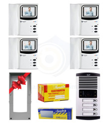 پکیج آیفون تصویری 4 واحدی الکتروپیک 3.5 اینچ بدون حافظه 1286