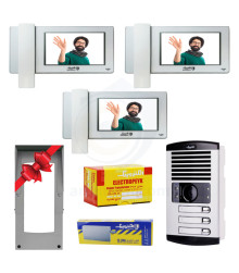 پکیج کامل آیفون تصویری 3 واحدی الکتروپیک 996 سفید