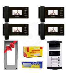 پکیج آیفون تصویری4 واحدی الکتروپیک مدل 1096 مشکی
