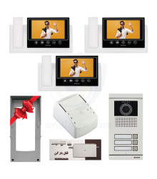 پکیج سه واحدی دربازکن تصویری سیماران 7 اینچ بدون حافظه HS-72TK