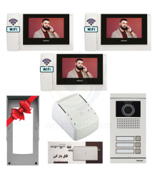 پکیج آیفون تصویری سه واحدی سیماران HS-78 WIFI