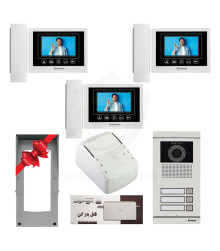 پکیج سه واحدی آیفون تصویری سیماران HS-43TK