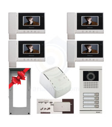 پکیج کامل آیفون تصویری 4 واحدی سیماران HS-43