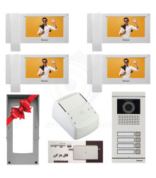پکیج آیفون تصویری چهار واحدی سیماران HS-73M200