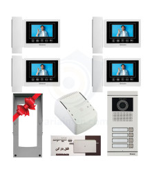 پکیج چهار واحدی آیفون تصویری سیماران HS-43TK