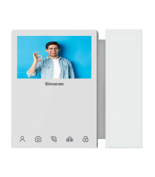 دربازکن تصویری سیماران 4.3 اینچ ارتباط داخلی  HS-46TK سفید