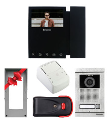 پکیج آیفون تصویری یک واحدی ضدسرقت سیماران HS-46TKM مشکی