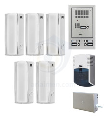 پکیج آیفون صوتی 5 واحدی تابا 4 سیم مدل TL-633 ( پنل قدیم )