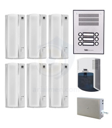 پکیج آیفون صوتی 6واحدی تابا 4 سیم مدل TL-633 ( پنل قدیم )