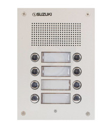 پنل آیفون صوتی 8 واحدی سوزوکی مدل SZ-4UM