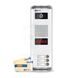 پنل دربازکن تصویری کارتی 3 واحدی تکنما