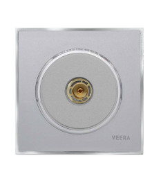 آنتن کلید و پریز ویرا آلفا کلاسیک نقره ای استیل (مات)