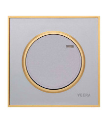 کلید و پریز ویرا آلفا اسپرت نقره ای طلایی (مات)
