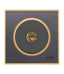 آنتن کلید و پریز ویرا آلفا کلاسیک نوک مدادی طلایی (مات)