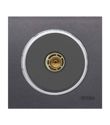 آنتن کلید و پریز ویرا آلفا اسپرت نوک مدادی استیل (مات)