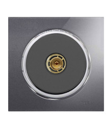 آنتن کلید و پریز ویرا آلفا اسپرت نوک مدادی استیل (گلس)