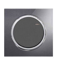 کلید و پریز ویرا آلفا اسپرت نوک مدادی استیل (گلس)