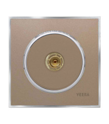 آنتن کلید و پریز ویرا آلفا کلاسیک بژ استیل (مات)