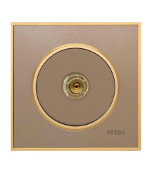 آنتن کلید و پریز ویرا آلفا کلاسیک بژ طلایی (مات)