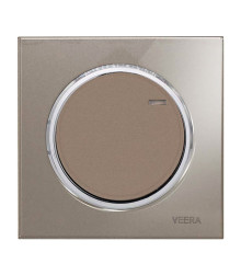 کلید و پریز ویرا آلفا اسپرت بژ استیل (گلس)