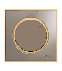 کلید و پریز ویرا آلفا کلاسیک بژ طلایی (گلس)