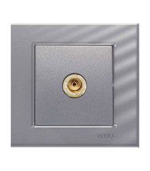 آنتن کلید و پریز ویرا الکتریک مدل کریستال نقره ای