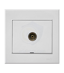 انتن کلید و پریز آسیا الکتریک مدل اریک سفید