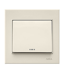 کلید و پریز آسیا الکتریک مدل اریک صدفی