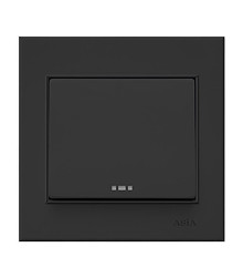 کلید و پریز آسیا الکتریک مدل اریک مشکی