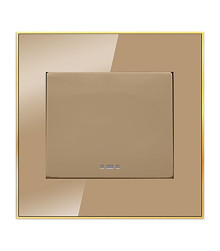 کلید و پریز آسیا الکتریک مدل نگین بژ