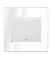 کلید و پریز آسیا الکتریک مدل نگین سفید