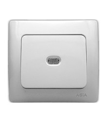 کلید و پریز آسیا الکتریک مدل پدیده سفید