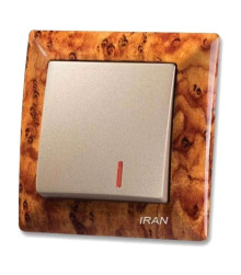 ایران الیزه پترن(چوب گردویی روشن با قاب میانی بژ)