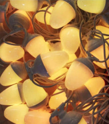 ریسه بلوطی تک رنگ حباب بزرگ صلیبی آفتابی رکسان