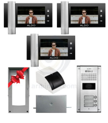 پکیج کامل 3 واحدی آلدو V728M نقره ای (حافظه دار)