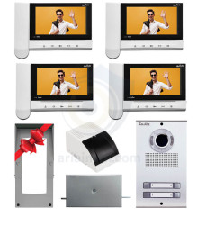 پکیج کامل آیفون تصویری 4 واحدی کالیوز CU-S72